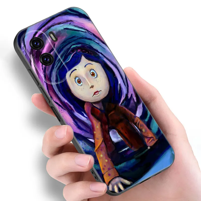 The Coraline Door Black Phone Case For Honor 70 90 200 Magic 4 5 6 Lite X5 X6A Plus X6S X7A X8A X8B X6 X7 X8 X9 4G X9A X9B 5G