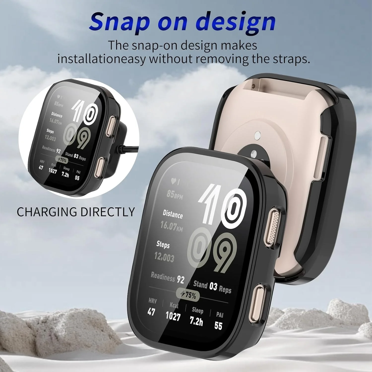 TPU/PC/Silicone Case for Amazfit BIP 6 Screen Protector Bumper Shell Glass Smart watch Accessories Amazfit bip6 Cover Protective view 5