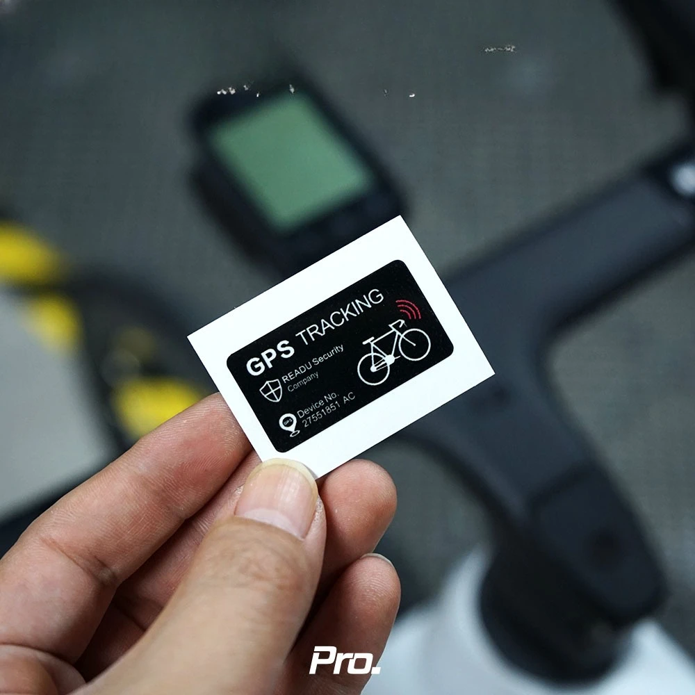 ملصقات دراجة تحذيرية أمنية GPS لإطار الدراجة العلوي أنبوب كرتوني عاكس مقاوم للماء إطارات دراجات الطريق الجبلية #6