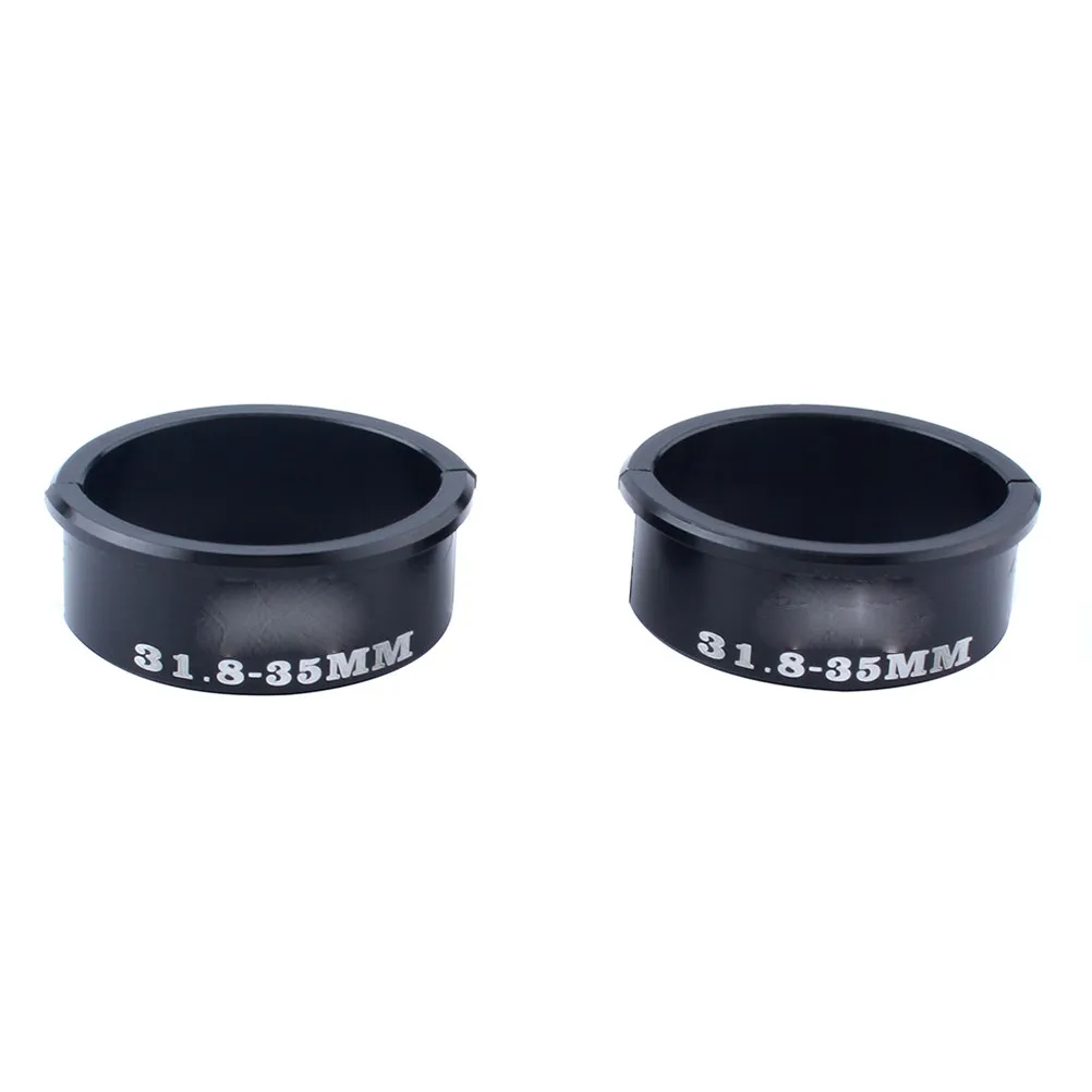 

4Pcs Handlebar Conversion Bike Clamp Lightweight Aluminum Alloy Increase Shims 31.8mm to 35Mm Adjustable Bike Handlebar Adapter