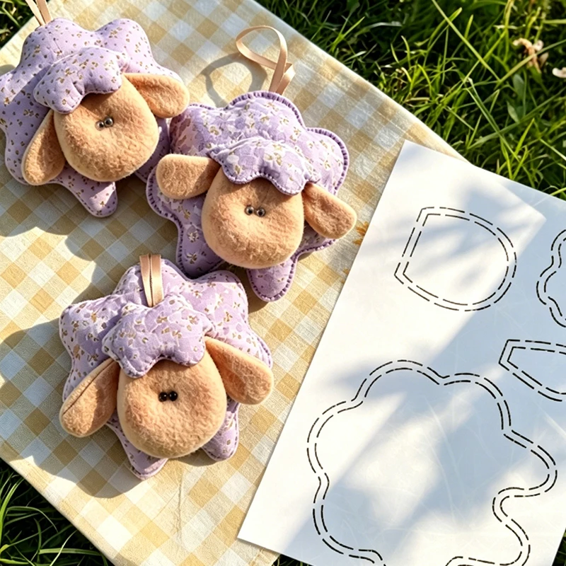 YOMDID 1pc Cute Little Sheep Pendant Patchwork Quilting Template Decorative Sewing Template Durable Patchwork Tool PET Template - view 3