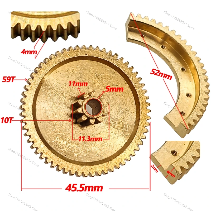 For Audi For Ford Skoda VW CRTD for Kia Hyundai For BMW Metal Throttle Body Actuator Gear Kit Compatible Replacement Parts