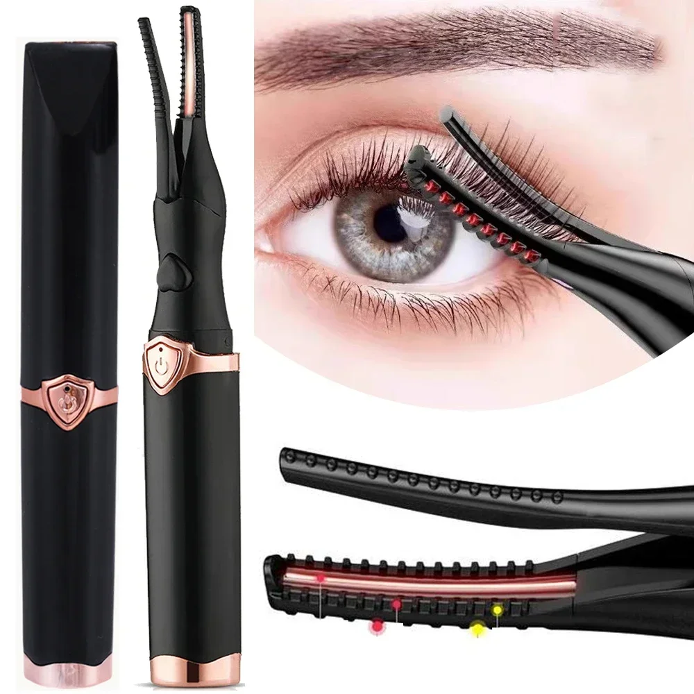 

Naturally Curled Electric Eyelash Curler Intelligent Temperature Control Styling Make Up Eyelashes Curl Lasting Lash Curler Tool