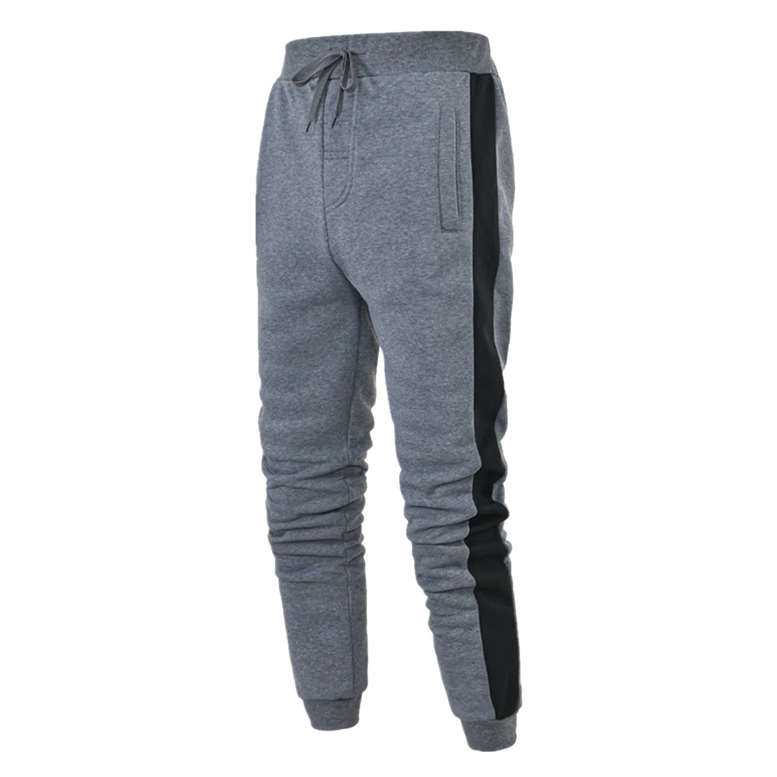 Lente En Herfst Heren Casual Broek 2024 Nieuwe Trend Koreaanse Versie Zwart En Wit Strepen Slanke Trend Gebonden Voeten