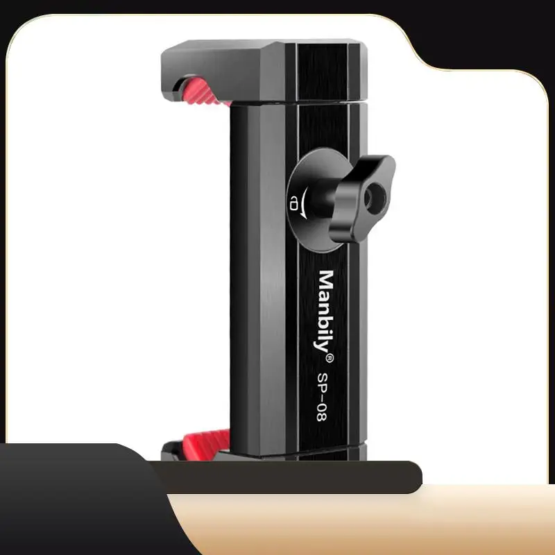 

Металлический зажим для сотового телефона Manbily, вращающийся вертикальный съемка, настольный штатив для прямой трансляции, штатив, детали держателя сотового телефона-T44C