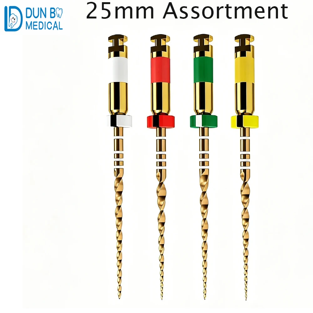

Gold 4pcs/1 piece Dental Rotary Files Endo Root Canal Treatment Dentistry Instrument Dental Reciprocating Endo Files