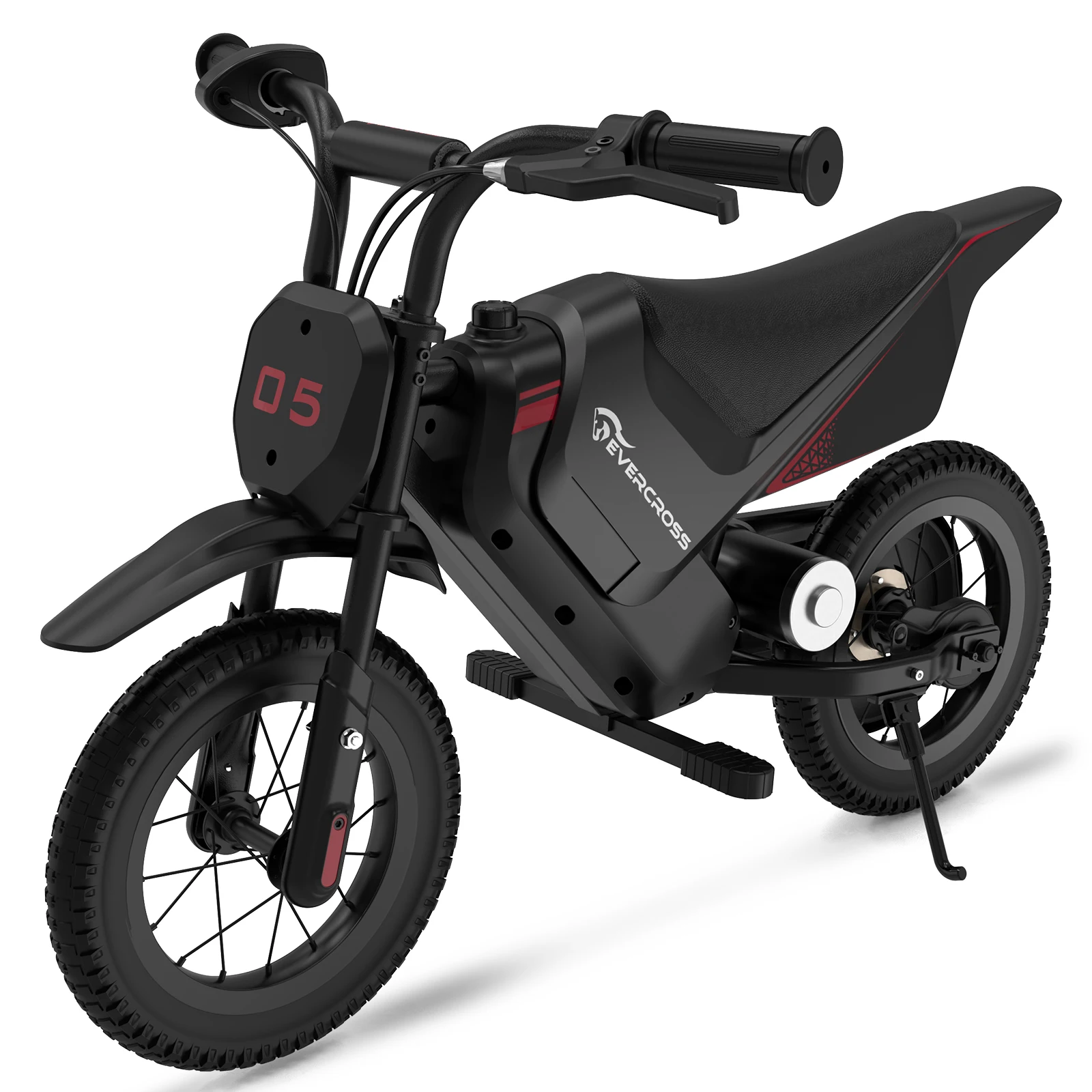 EVERCROSS TECH EV05M Elektrische Kindermotorfiets, 150W, Snelheden 8/16 km/u, Bereik tot 10 km, 12-inch Crossmotorfiets voor kinderen