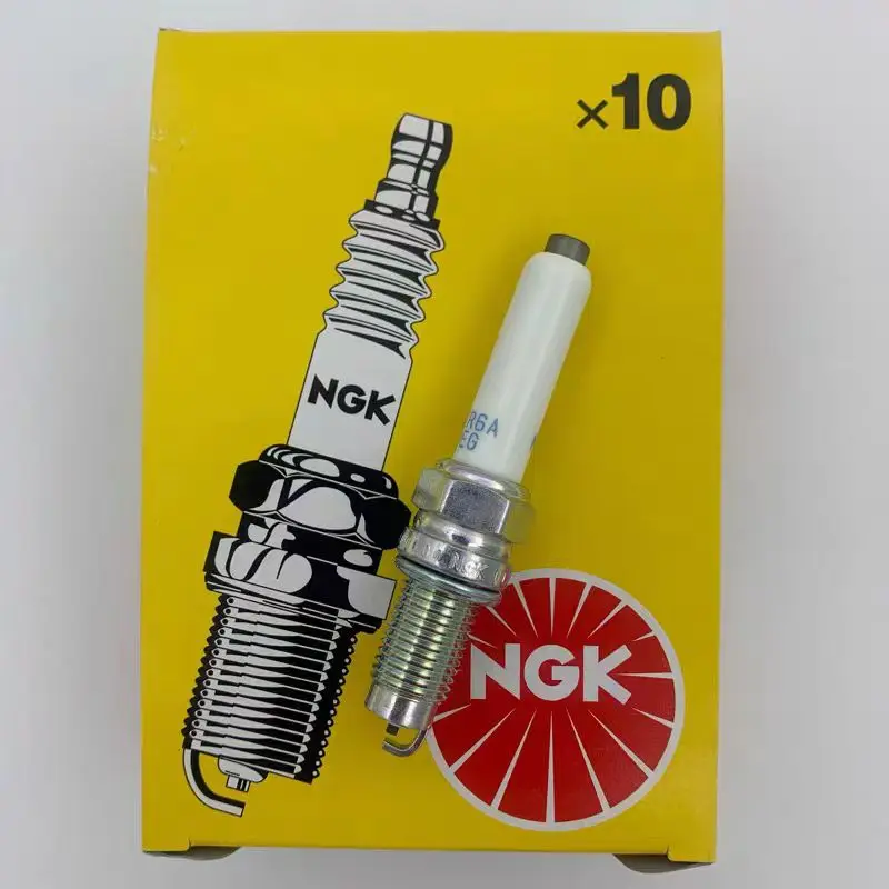 4/6PCS Original NGK LKR6D-10E 96569 Normal Spark Plug For Kia i10 Picanto Rio 3 1.2L 1.25L G4LA Hyundai i10 1.0L PA Accent IV