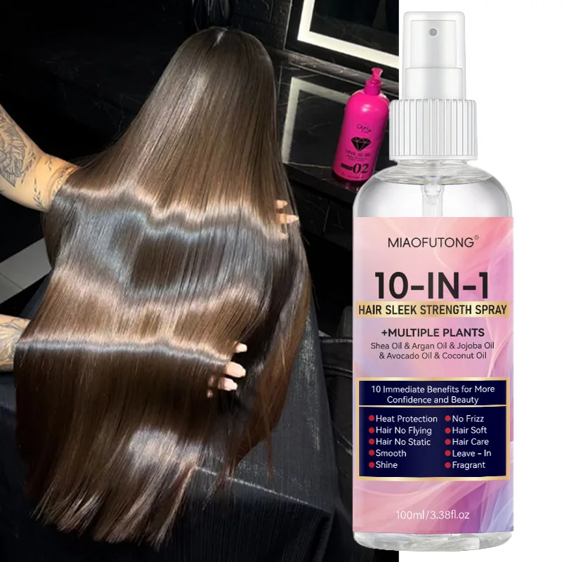 10 IN 1 Leave-in Hair Care Spray Moisturizing and Softening Improve Dry Frizz Portable Spray