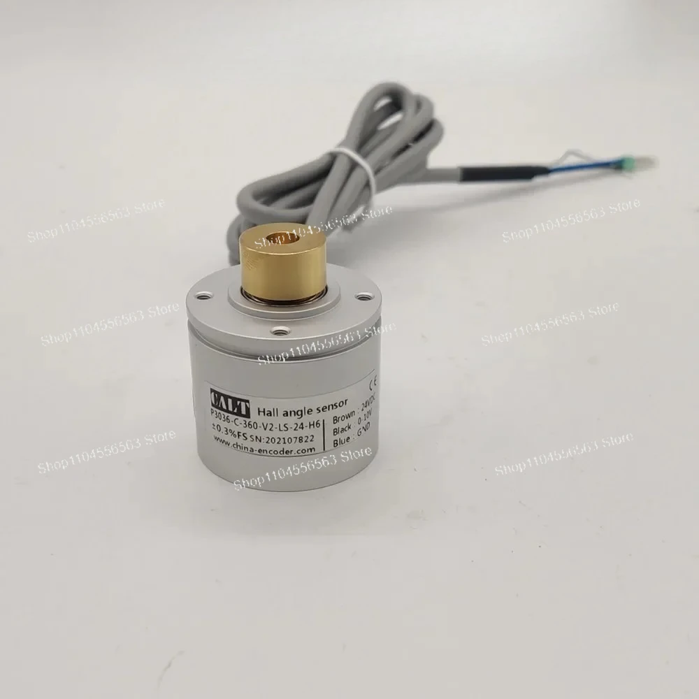 **Hollow Shaft Hall Effect Angle Sensor 0-360° with 0-5V Output**