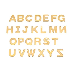 30pcs Stainless Steel Gold Color A-Z 26 Letter Pendant Alphabet Charms Pendant for DIY Jewelry Making Earrings Bracelet Necklace