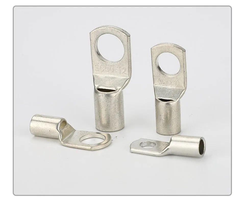 Sc Typ Draht nasen klemme blankes Kupfer sc6 sc10 sc16 SC25-8 Ring kabel Crimp klemmen verzinnt Kupferdraht fahnen Stecker Kit – Detail 9