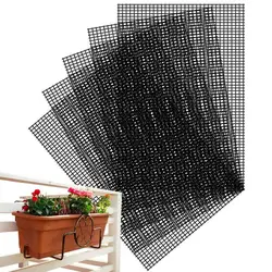 5pcs 20x30cm Flower Pot Hole Mesh Pad Bonsai Pot Bottom Grid Mat Bottom Mat Prevent Soil Loss Breathable Drainage Bottom Mat