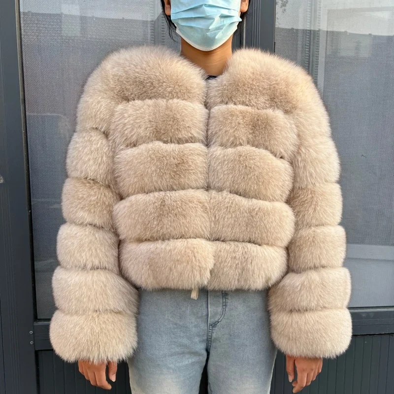 

Kejinyuan Fox Fur Coat Real Winter Women'S New Fashion Natural Long-sleeved New In Coats & Jackets