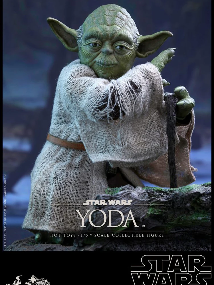 HT HotToys 1/6 MMS369 Yoda Master Display colección de figuras de acción Star Wars Fans de películas mejores regalos 12 "modelo de soldado ornamento