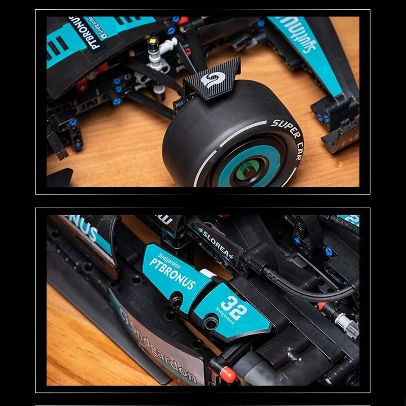 2025 New Technology 1:8 Scale Formula One Racing Car Building Blocks Kit FI Model Toys for Boys Adults Festival Gift Collectible