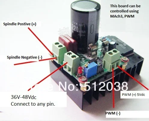 12V 24V 48V 110V , 5 v to 110 v    DC Motor Speed Driver Controller PWM MACH3 Spindle Governor regulator