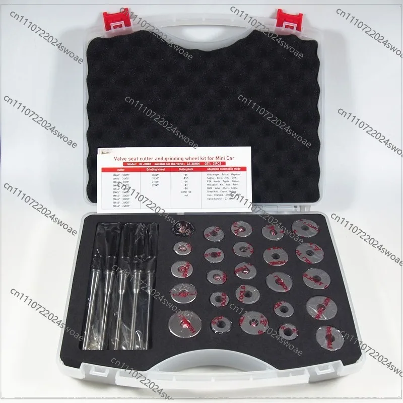 Complete Set of Carbide Valve Seat Reamer Grinding Wheel  Head Set for Car Mini-car Maintenance Valve