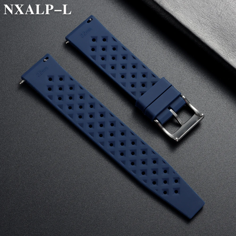 الاستوائية ساعة مطاطية حزام 18 مللي متر 20 مللي متر 22 مللي متر ل Seiko تنفس سيليكون الساعات ل أوريس المواطن الغوص سوار مقاوم للماء