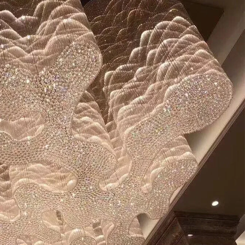 

With KTV club sales floor LED crystal ceiling light large