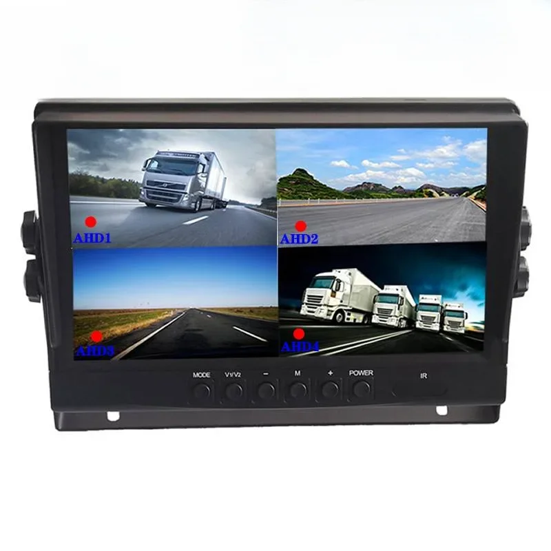 9 inch touch screen image enlarged 2/4/6/8 same screen display DVR reversing image 1080P school bus