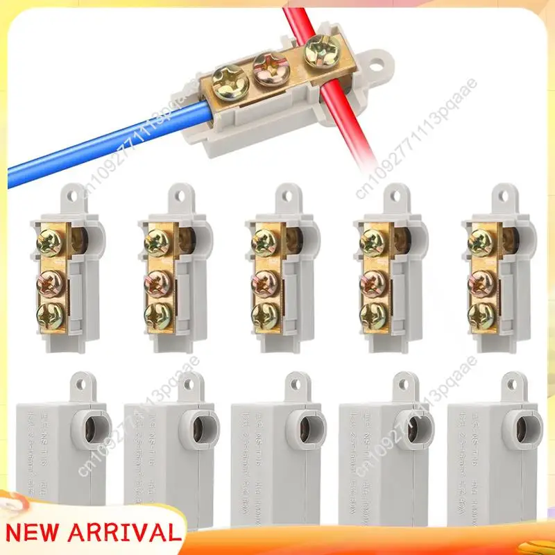 

N84R 30PCS 6 AWG Gauge T-Type Wire Connector Nut Kit, 80A Quick Wiring Connection Terminal, Splicing Quick Connector