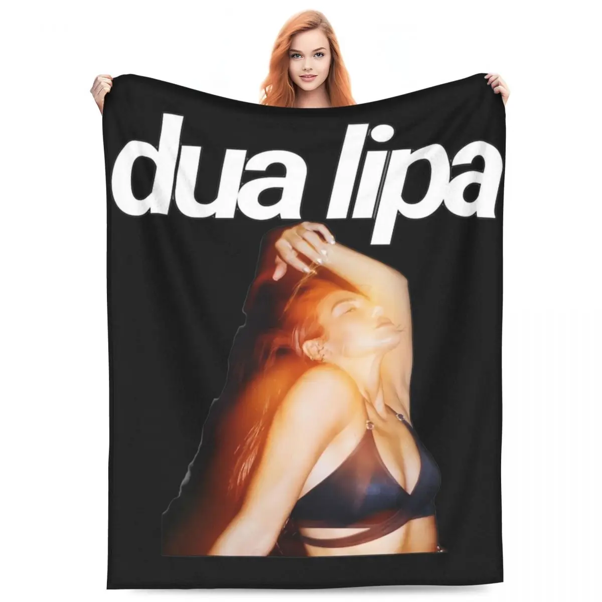 

D-Dua Lipa Cool Singer Throw Blanket Fleece Sofa 2024 New Album Radical Optimism Throw Blankets Warm for Bedroom Bedding Throws