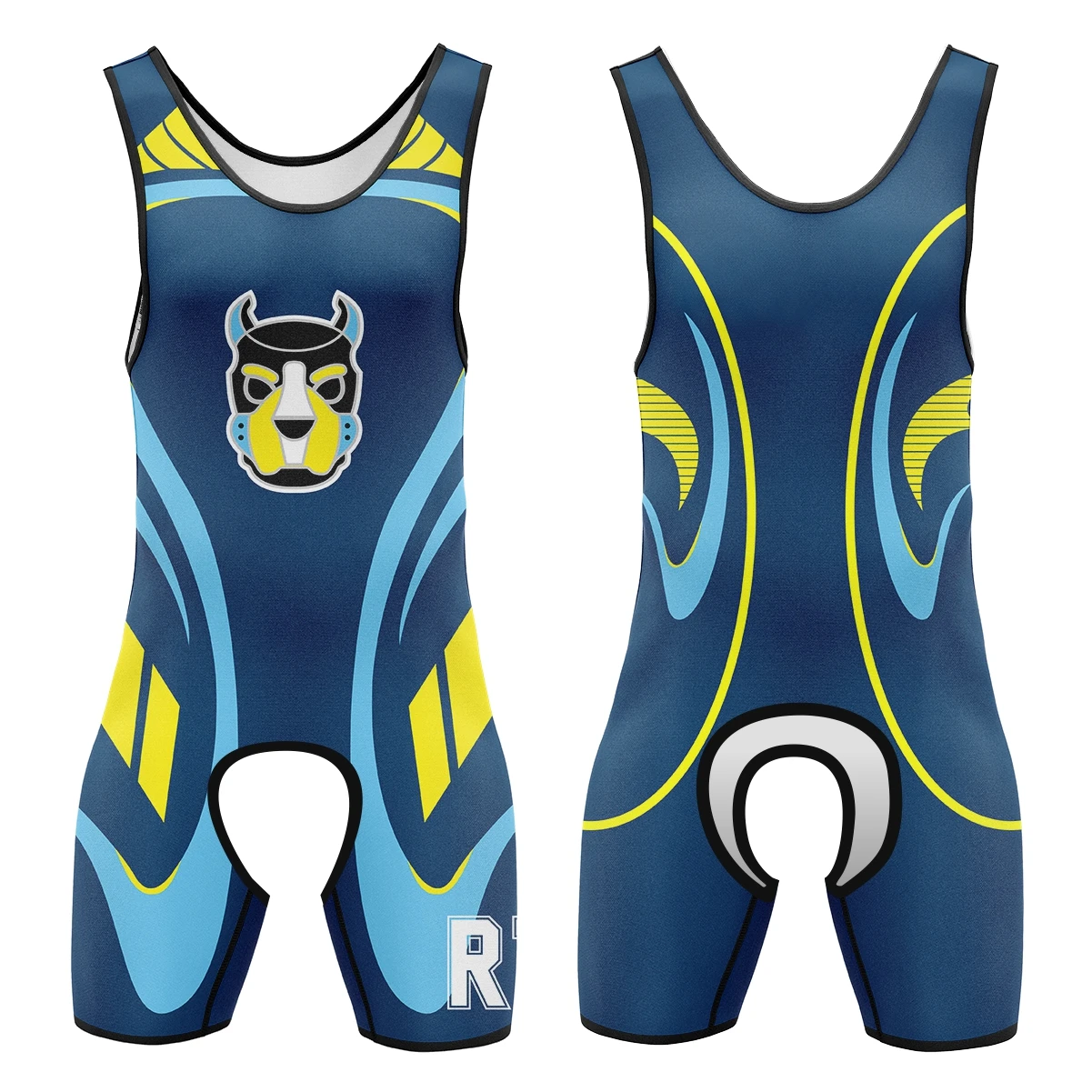 Weightlifting Suit Mens Wrestling Singlets Suit Boxing One-Piece Bodysuit Sleeveless Skinsuit Gym Sport Fitness Clothing