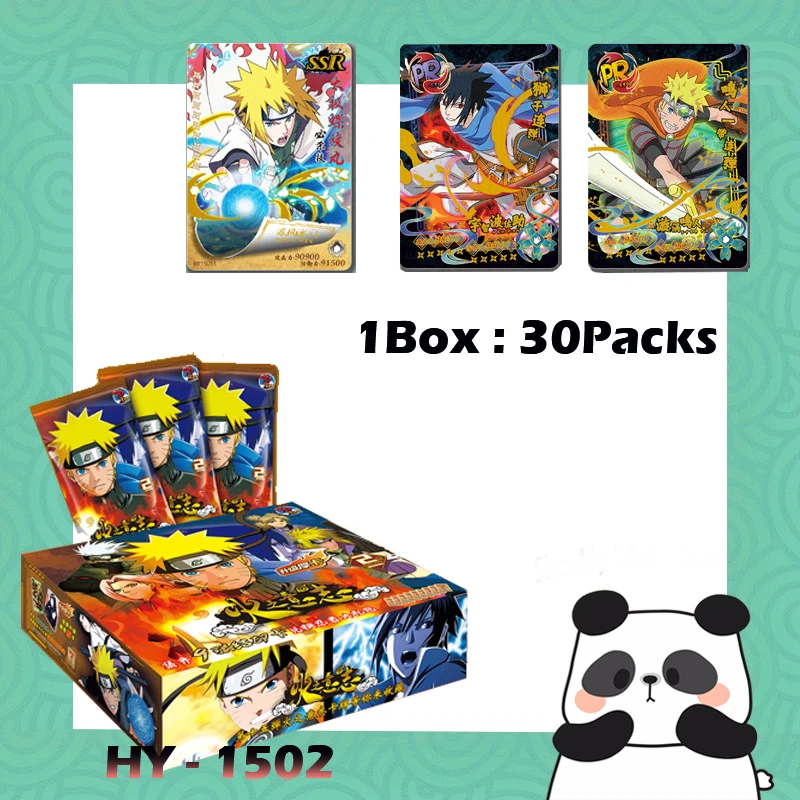 

New Naruto Collection Cards HY-1502 SSP SSS SR Rare Hobby Table Battle Game Cards TCG CCG Booster Box Kid Toy Gifts