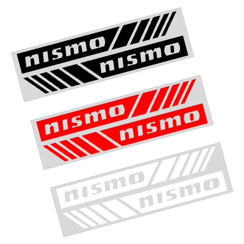 Car Styling 2Pcs Rearview Mirror Decal Stickers For Nismo Logo Emblem R34 GTR Nissan Tiida Sylphy Teana X Trail T32 accessories