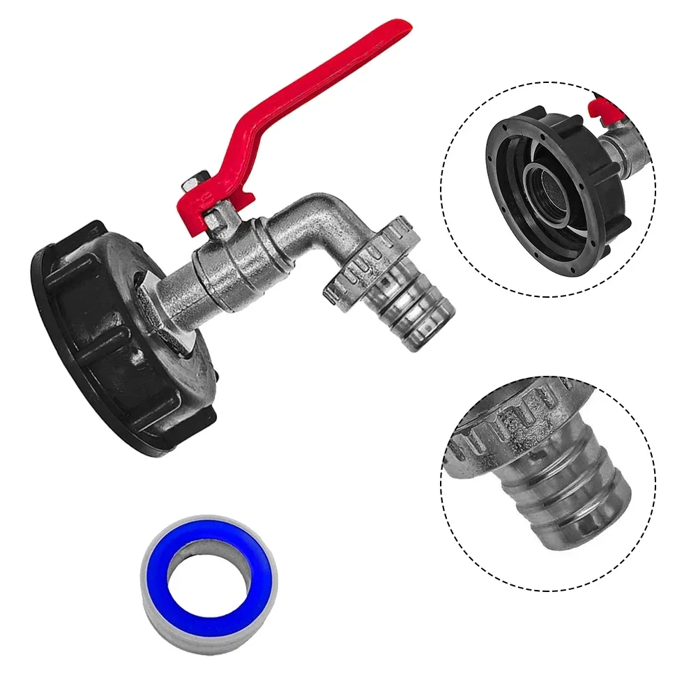 1 Satz Auslass hahn ibc Tank Tank Wasserhahn Deckel Adapter Kappe Wasserhahn Tank 1000 Liter Wassertank Adapter Garten Schnell anschluss Wasserhahn Wasserhahn