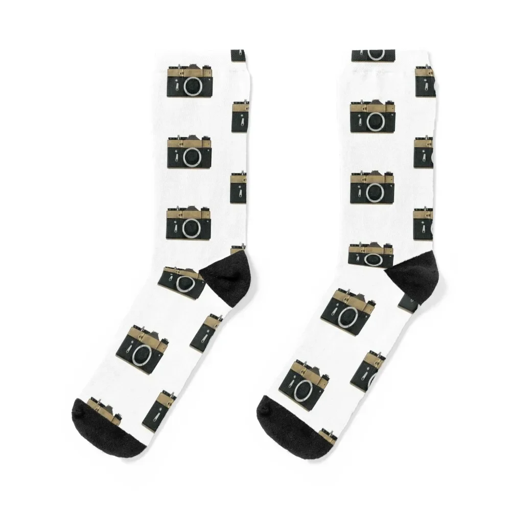 camera Socks sheer cotton kawaii Man Socks Women's