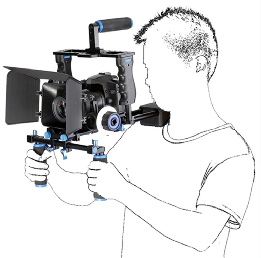 

Photography Equipment D221 Aluminum Alloy Security Video Dslr Camera Cage Rig For Canon 5D Mark III IV 6D 7D Nikon D7200 Sony A7