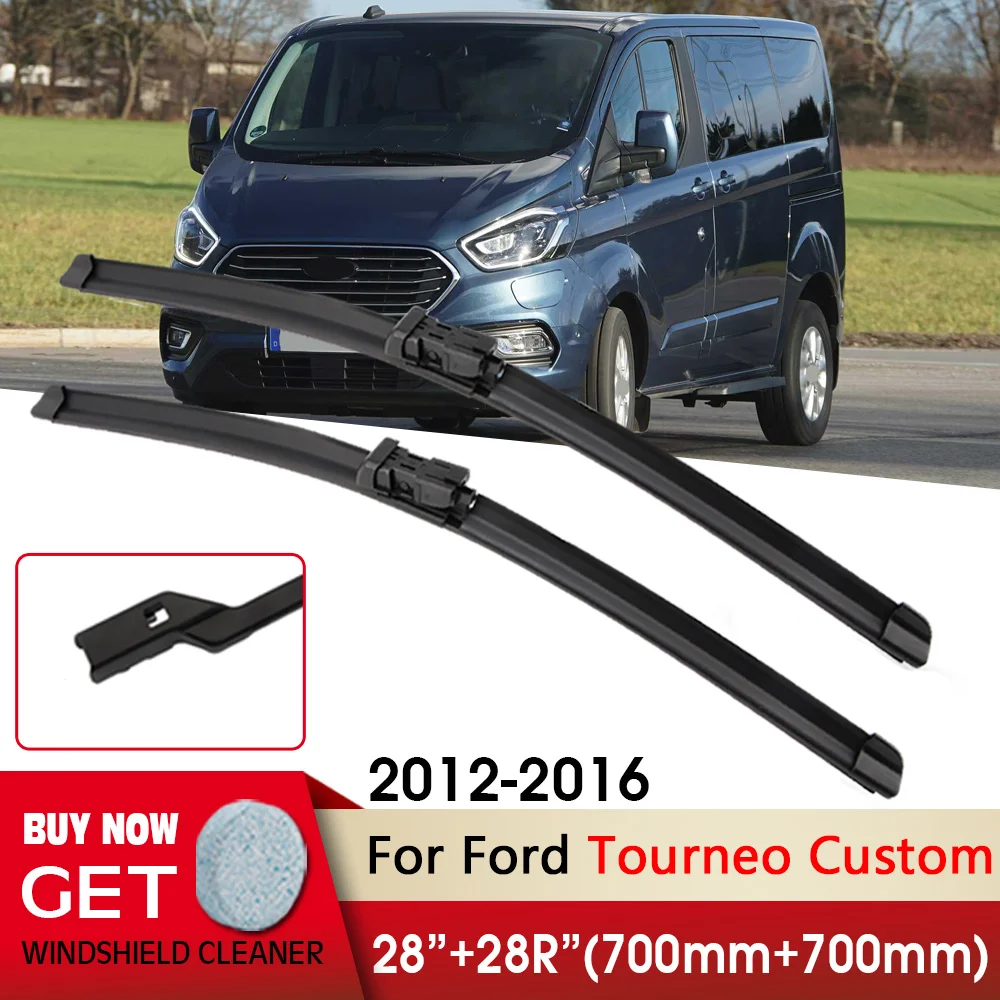 

Car Wiper Front Wiper Blades 28"+28R" For Ford Tourneo Custom 2012-2016 Fit push button Windshield Windscreen Front Window