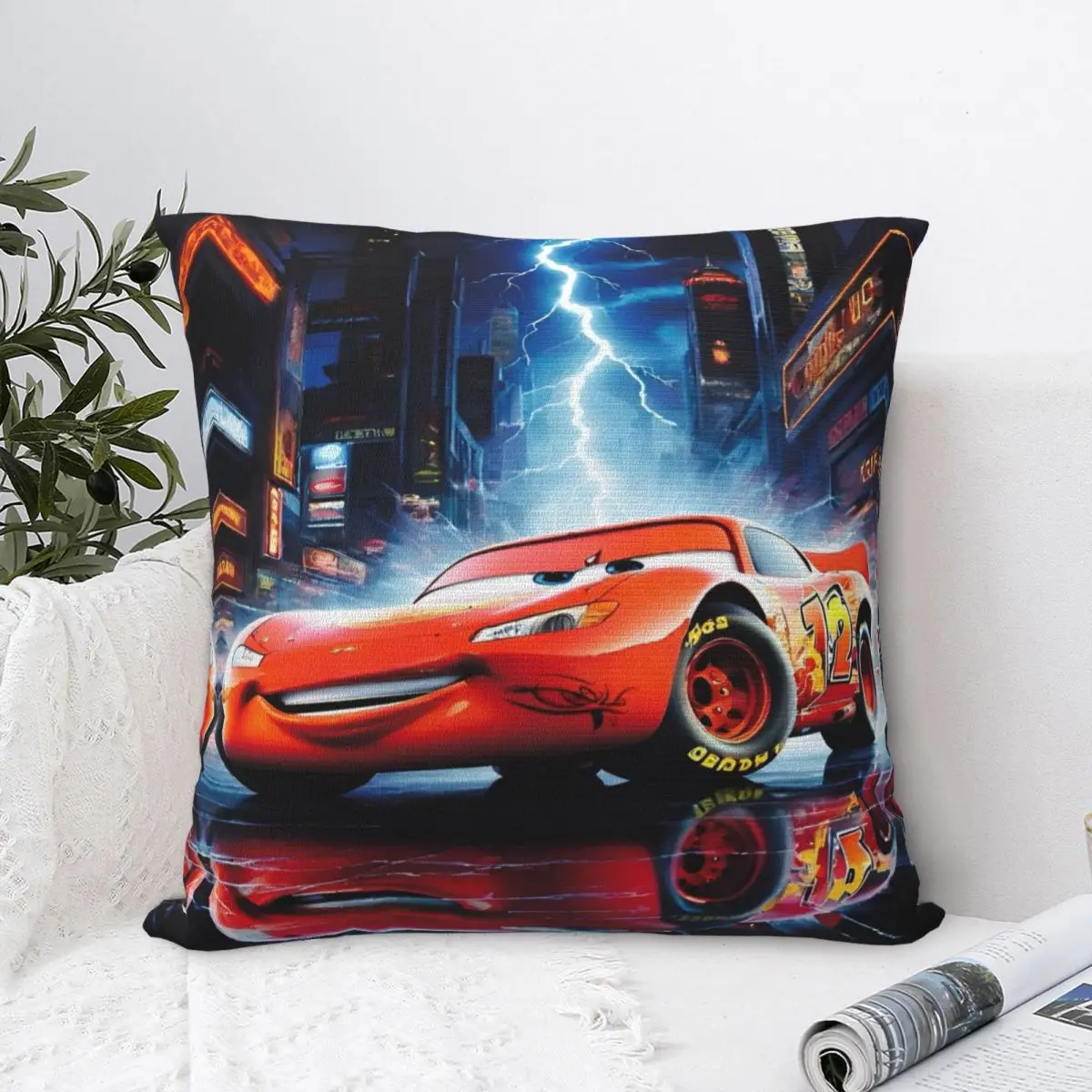 Lightning Mcqueen Pillowcase Stuff Printed Polyester Cushion Cover Decorative Pillow Case Cover Seater Dropshipping