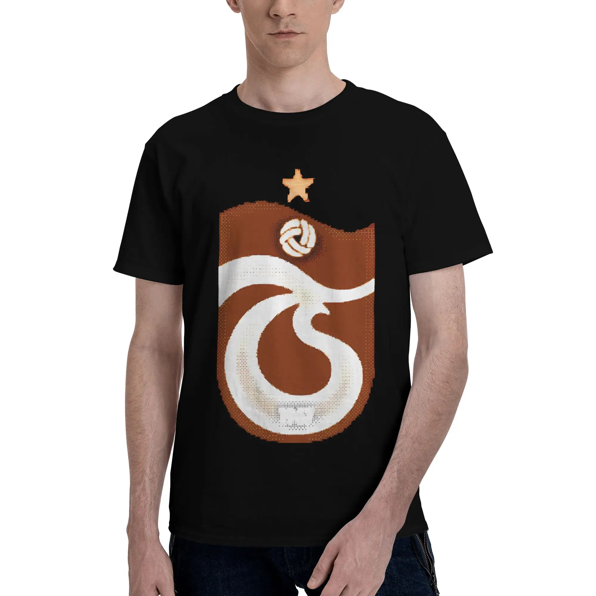 Trabzonspor, Turkey - Retro 80s style Crew Neck Reversible T-shirt Street Personality Tees