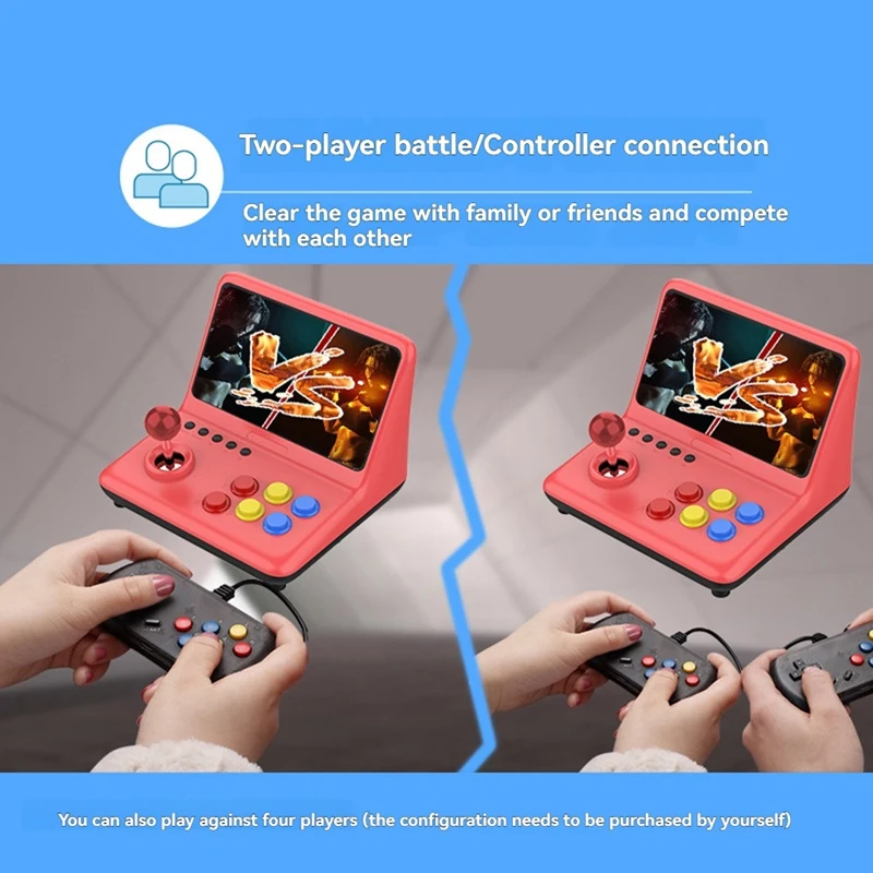A12 9 Inch Joystick A7 Architecture Quad-Core CPU Simulator Video Game Console Game Children'S Gift 32G-A69M