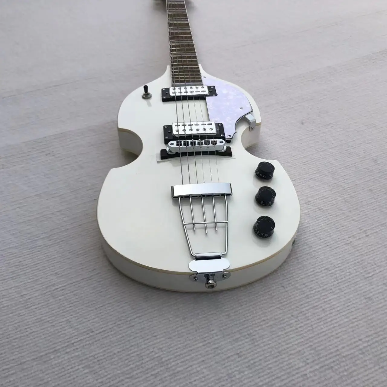 Pearly white Hofner HI-459-PE Ignition Violin Guitar Guitarra in Stock Discount Free Shipping