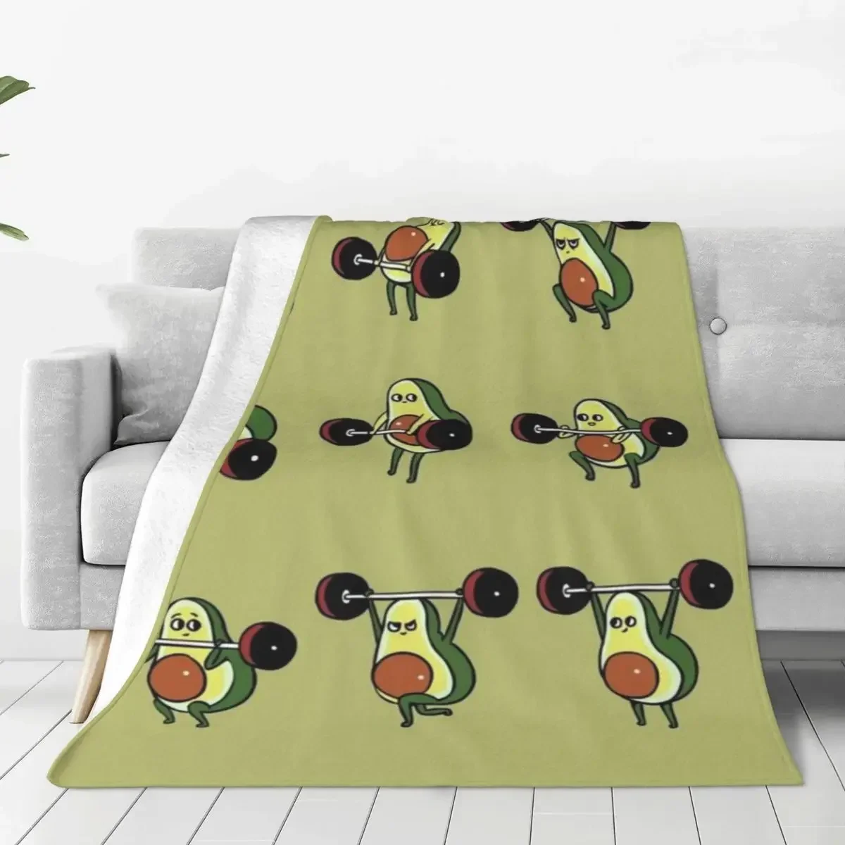 

Lifting Avocado Baby Blanket Super Warm Camping Bedding Throw Blankets Spring Aesthetic Design Flannel Bedspread Sofa Bed Cover