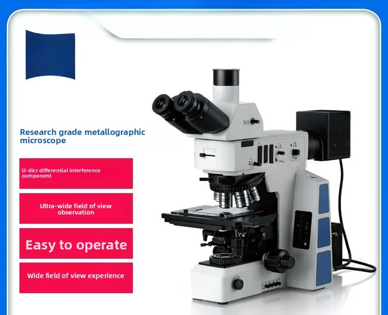 Microscope trinoculaire réflexion, transmission, interférence différentielle VMX50M