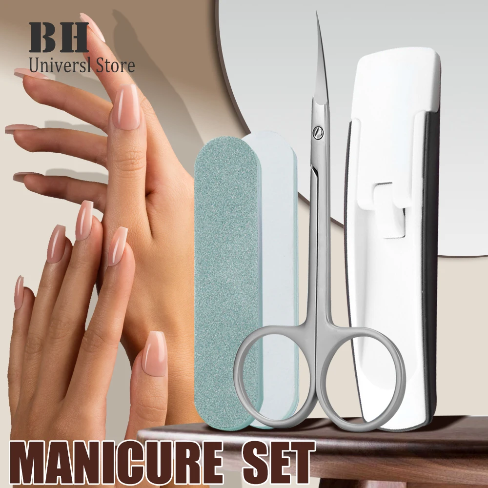 

4Pcs/Set Nail Cuticle Scissors Trimmer Melodysusie Acrylic Nail Clippers Cutter for Acrylic Nails Tips Manicure set Tools