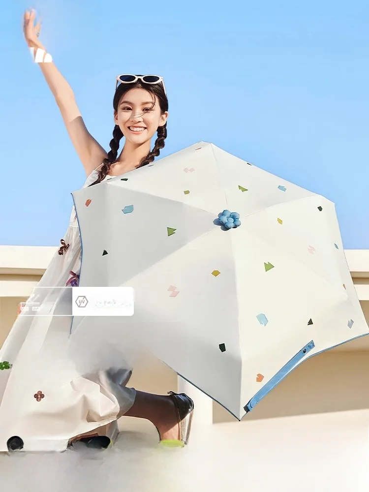 

Зонт BeneFufei Star Five: легкий, портативный, с защитой от солнца и дождя, черный, с УФ-защитой