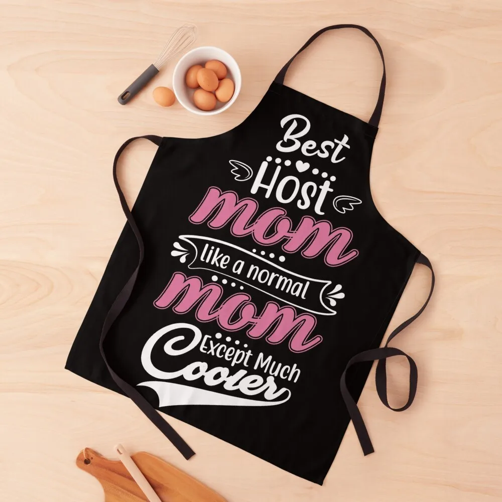 

Exceptional Host Mom - Cooler Than Your Average Mom Apron waiter Cute Kitchen Apron