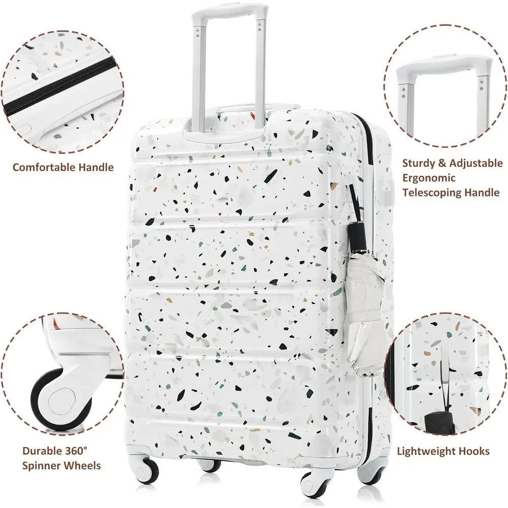 Durable 3-Piece ABS Luggage Set: Ultra-Lightweight, Sturdy, and Anti-Scratch