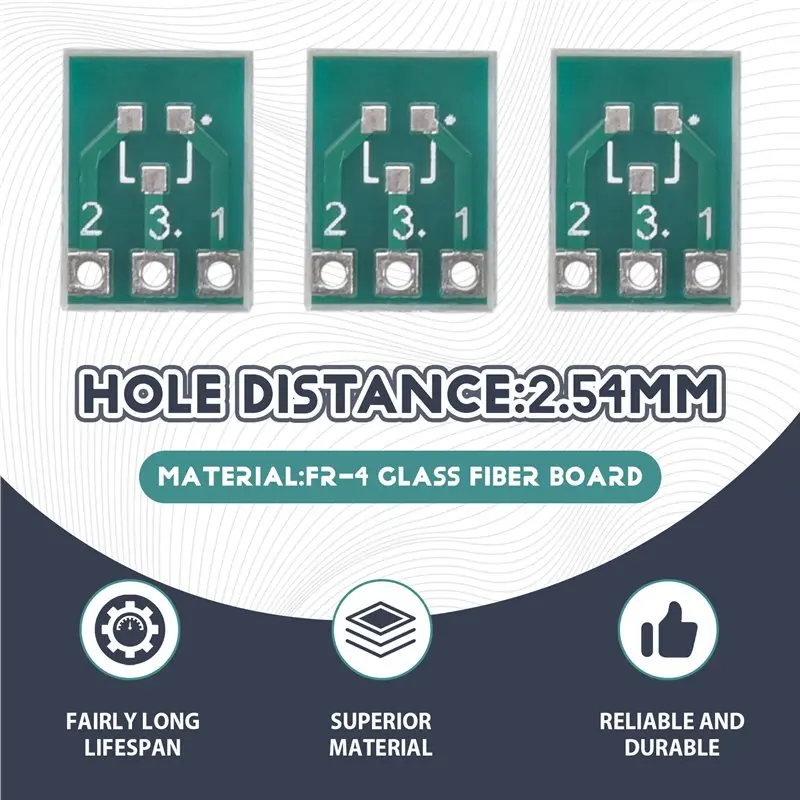 FFYY-SOT23 SOT23-3 Turn SIP3 Double-Side SMD Turn DIP SIP3 Adapter Converter Plate SOT SIP IC Socket PCB Board DIY Kit