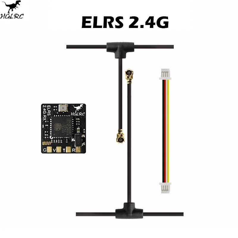 

HGLRC ELRS 2.4G Receiver 500MHZ Refresh Rate ELRS 3.0 for RC Airplane FPV Long Range Drones DIY Parts