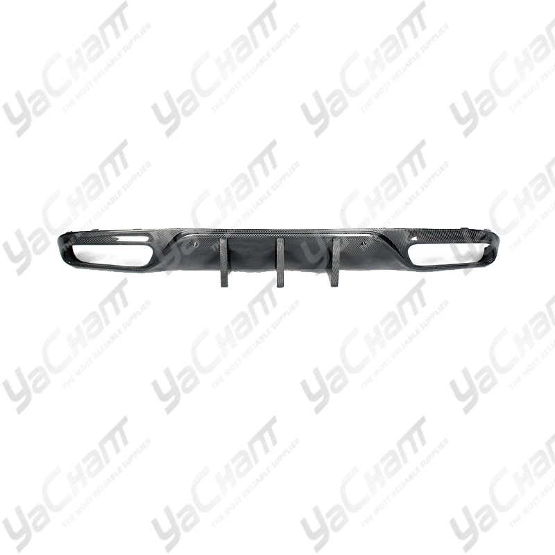 Car-Styling CF Carbon Fiber  Rear Diffuser Fit For 2015-2018 Mercedes Benz W205 Sedan C63 C63S Wing