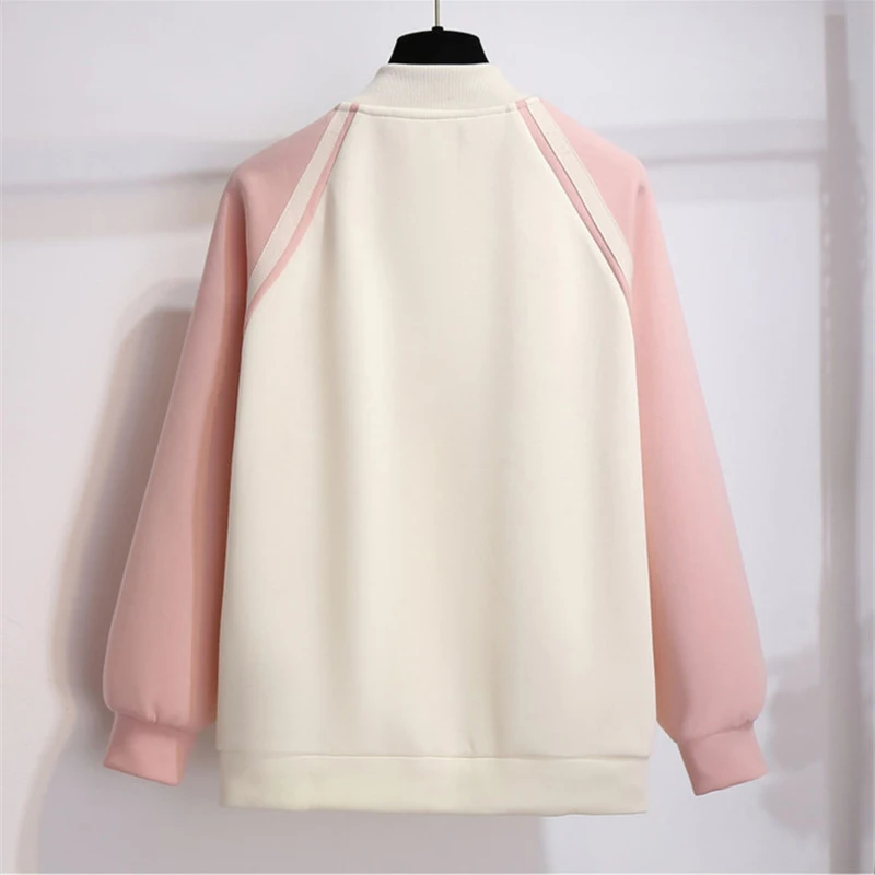 Spring Autumn Casual Jacket Women 2023 New Loose Round Collar Coat Fashion Pocket  Outerwear Covered Button Spliced Tops Female