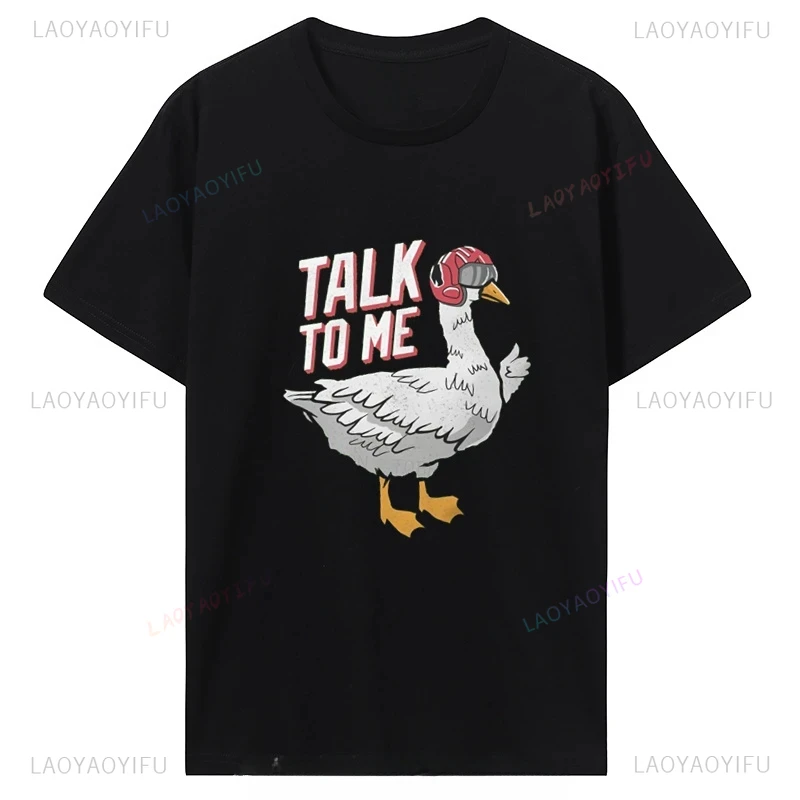Top Gun Maverick Goose Personalized Cotton T-Shirt for Men Women Streetwear Fitness Tees Film Original Graphic Apparel Casual