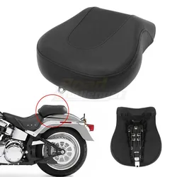Motorcycle Rear Pillion Passenger Seat For Harley Softail Fat Boy Night Train Springer 2006-2017 16 15 14 13 12 11 10 09 08 07
